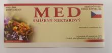Samolepící etiketa - med (smíšený nekt. červená) 