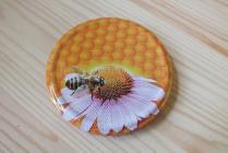 Víčko - Včela na květu - KARTON 700 ks 